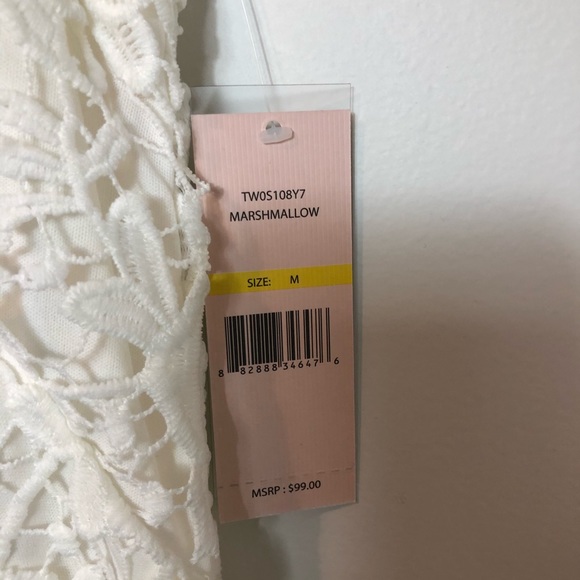Nannette Lepore lace top size m white - Picture 2 of 6
